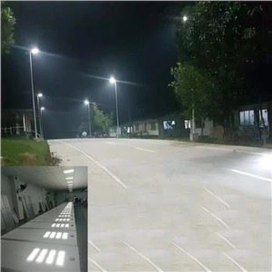 saulės gatvių šviestuvas su įmontuota ličio jonų baterija